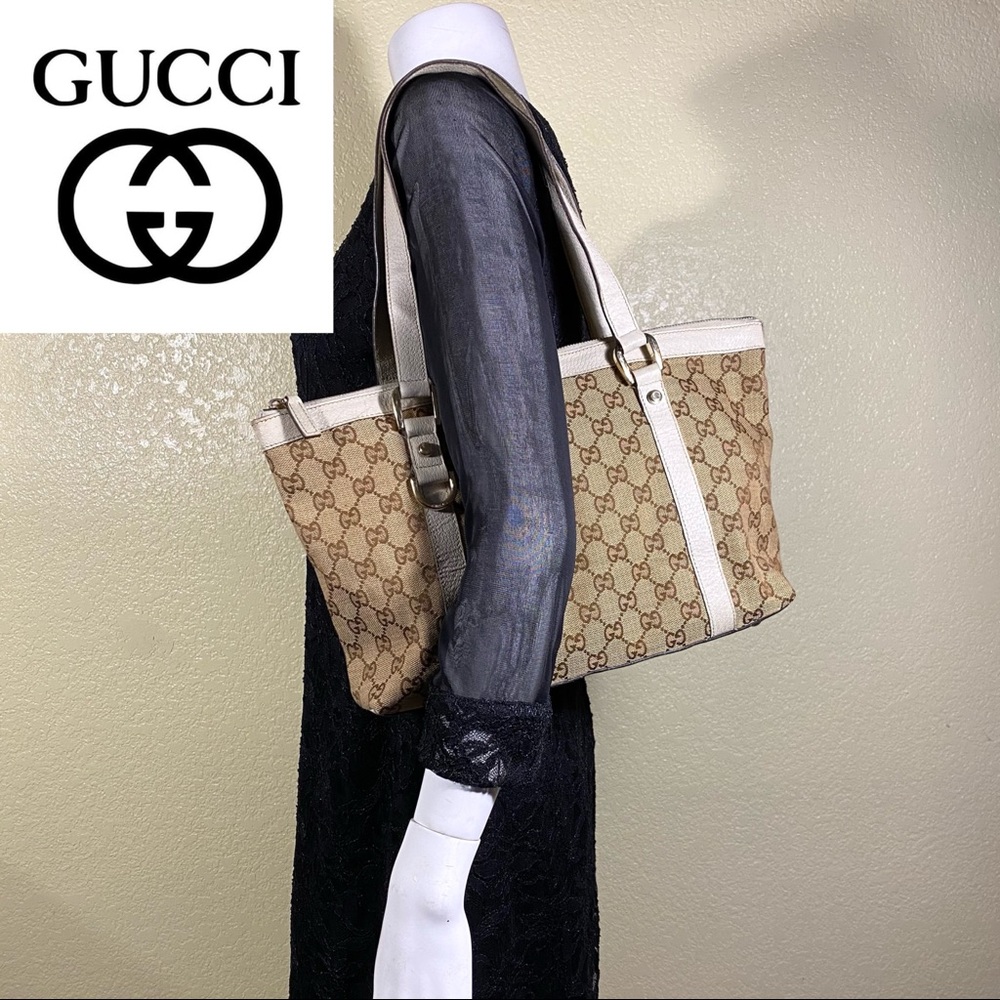 Gucci Vintage Abbey GG D-Ring Shoulder Bag
